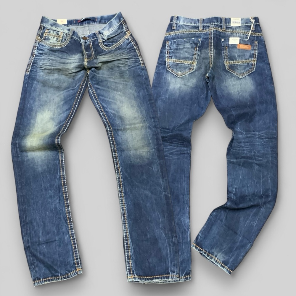 Men's Cipo & Baxx C-1056 Blue Denim Pants